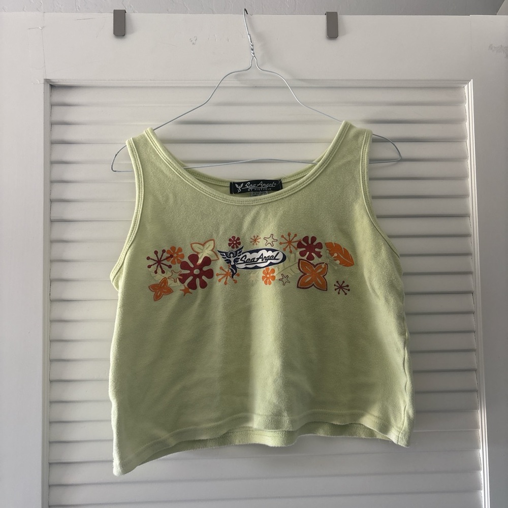 Sea Angel Green Floral crop